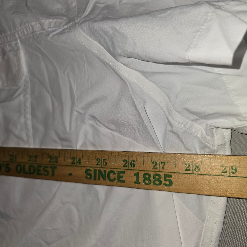 Eddie Bauer Mountain Ripstop Shirt 3X Womens White Short Sleeve UPF 50+ 3732 - Picture 5 of 9